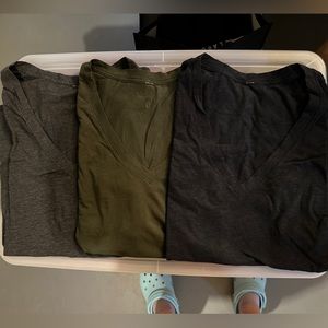 Love V Necks from Lululemon Size 8 - Set of 3